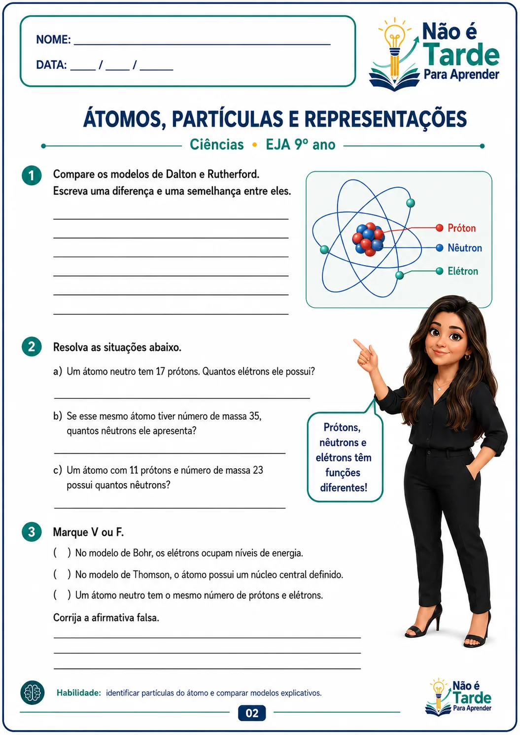 Folha de atividade EJA 3